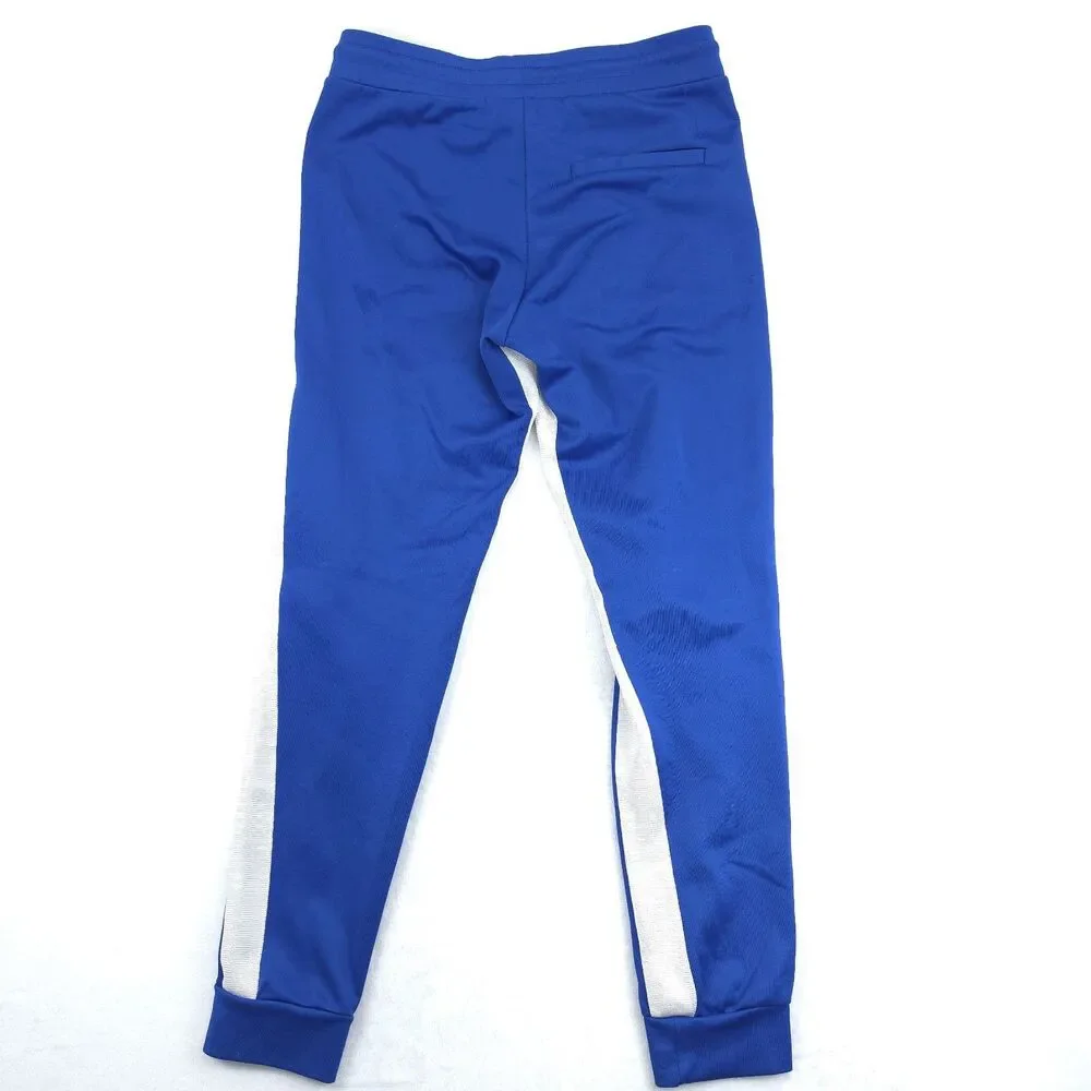 TRUE RELIGION Contrast Stripe Track Pants Logo Jogger Size L Blue 30x30